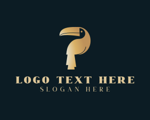 Golden - Deluxe Toucan Bird logo design
