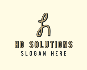 Business Studio Company Letter H logo design