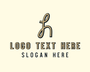 Letter H - Business Studio Company Letter H logo design