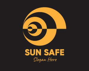 Sunblock - Optical Yellow Sun logo design