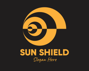 Sunscreen - Optical Yellow Sun logo design