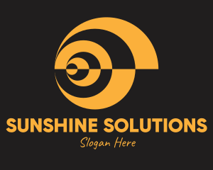 Optical Yellow Sun logo design