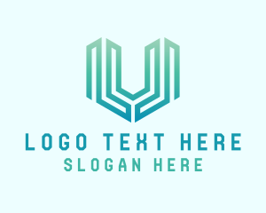 Technology - Business Startup Letter V logo design