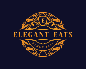 Elegant Ornamental Crest logo design