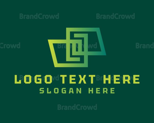 Gradient Geometric Contractor Logo