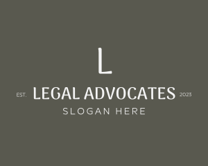 Minimalist Legal Lawyer logo design