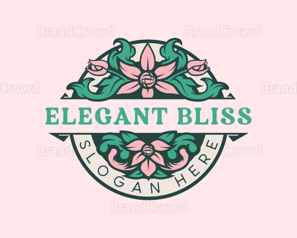 Floral Ornament Garden Logo