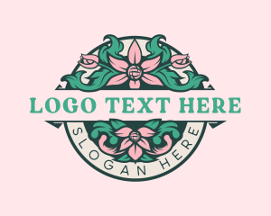 Botique - Floral Ornament Garden logo design