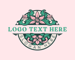 Wedding - Floral Ornament Garden logo design