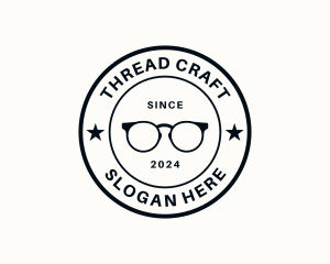 Eyeglass Fashion Emblem Logo