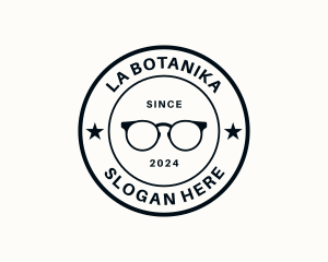 Ophthalmologist - Eyeglass Fashion Emblem logo design