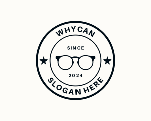 Optometry - Eyeglass Fashion Emblem logo design
