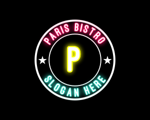 Neon Star Bistro Pub logo design