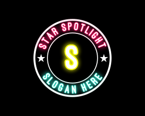 Neon Star Bistro Pub logo design