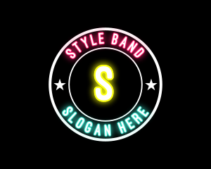 Neon Star Bistro Pub logo design