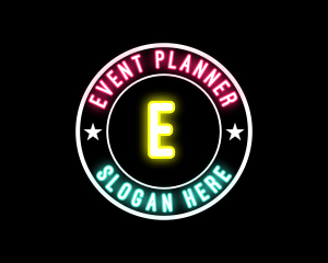 Party - Neon Star Bistro Pub logo design