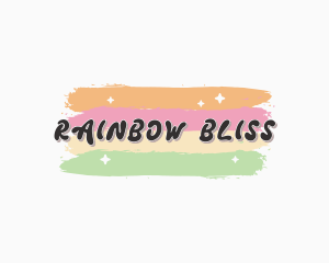 Rainbow Sparkle Business logo design