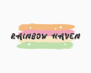 Rainbow Sparkle Business logo design