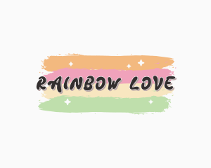 Rainbow Sparkle Business logo design