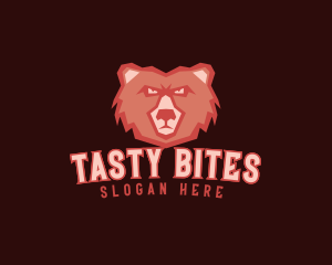 Angry Grizzly Bear  Logo