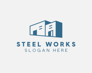 Warehouse Building Factory logo design