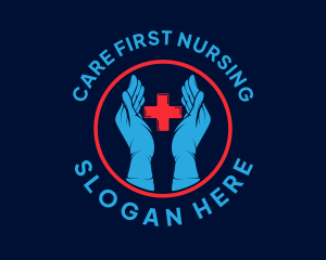 Nursing - Medical Nursing Gloves logo design