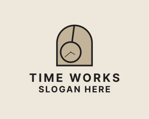 Time - Time Clock Pendulum logo design