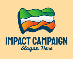 Campaign - Wavy Indian Flag logo design