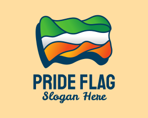 Flag - Wavy Indian Flag logo design