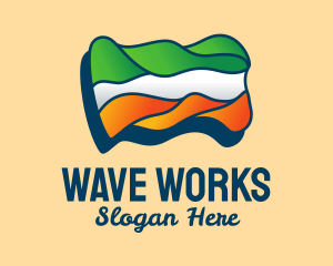 Wavy - Wavy Indian Flag logo design