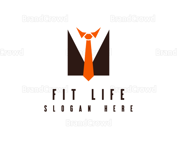 Businessman Suit Tie Logo