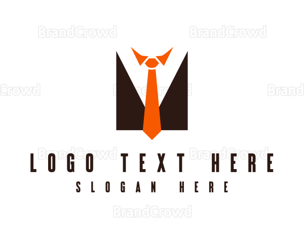 Businessman Suit Tie Logo