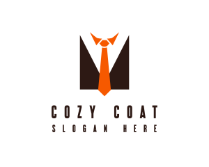 Coat - Businessman Suit Tie logo design