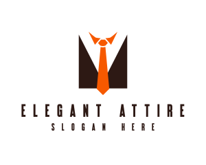 Businessman Suit Tie logo design