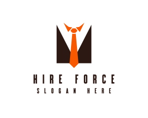 Employer - Businessman Suit Tie logo design