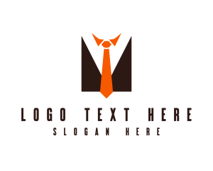 Lapel - Businessman Suit Tie logo design
