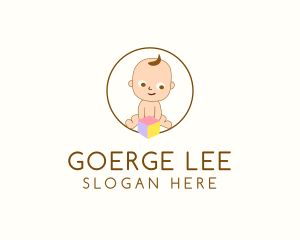 Child - Toddler Toy Block logo design