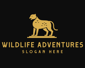 Cheetah Safari Wildlife logo design