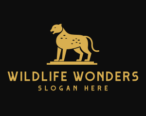 Cheetah Safari Wildlife logo design