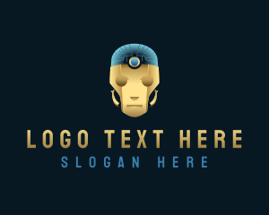 Coding - Robot Tech AI logo design