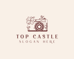 Photographer Floral Camera  Logo