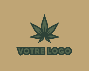 Green Plant Marijuana Logo