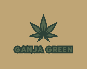 Green Plant Marijuana logo design