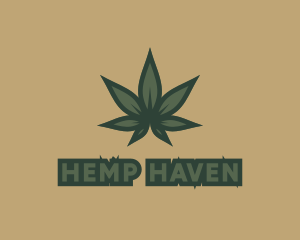 Green Plant Marijuana logo design