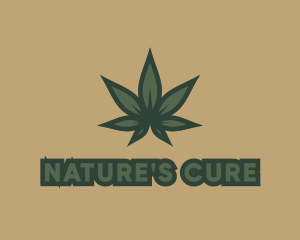 Herbalist - Green Plant Marijuana logo design