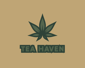 Green Plant Marijuana logo design