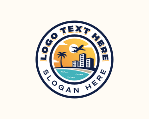 Travel - Travel Beach Vacation logo design