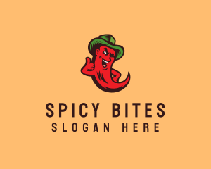 Jalapeno - Chili Cowboy Hat logo design