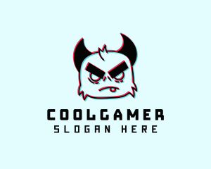 Game Stream - Glitch Yeti Monster logo design
