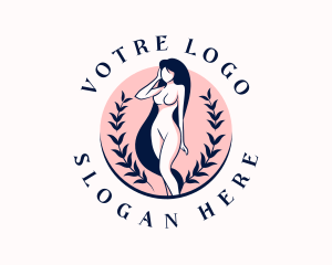 Haircut - Female Hair Body Salon logo design